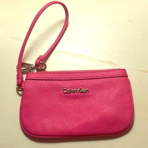 Calvin Klein Hot Pink Wristlet